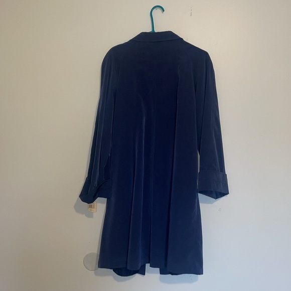 New York Harbor From Andrea | Navy Trench Coat - Picture 2 of 5